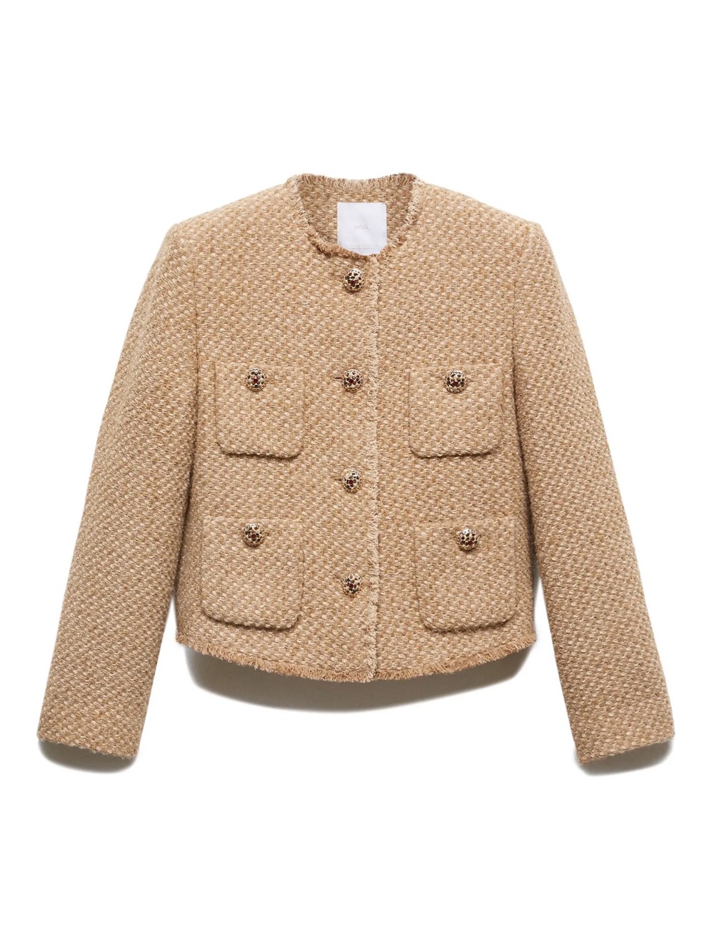 Mango Button Tweed Jacket - Picture 2 of 3